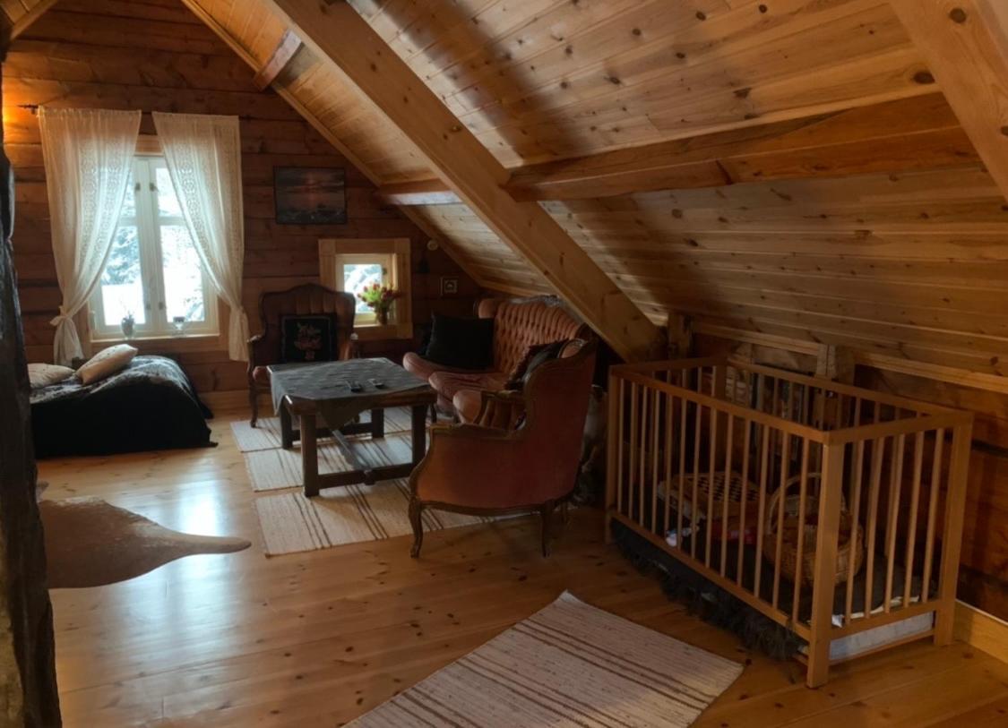 Vila 100 Years Old Norwegian Log House In Tromsø Exteriér fotografie